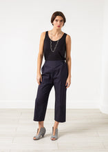 Load image into Gallery viewer, Wide Cropped Trouser in Navy - thangtv01737 (4517955076155)