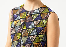 Load image into Gallery viewer, Triangle Sleeveless Dress in Multi - thangtv01737 (4517953470523)