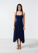 Load image into Gallery viewer, Ruched Party Dress in Navy - thangtv01737 (4517957271611)