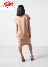 Load image into Gallery viewer, Philomene Dress in Camel - thangtv01737 (4517980831803)