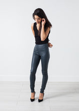 Load image into Gallery viewer, Elenaso Leather Trouser in Cool Grey - thangtv01737 (4517980274747)
