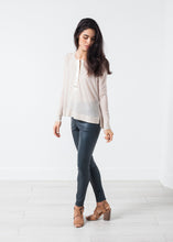 Load image into Gallery viewer, Elenaso Leather Trouser in Cool Grey - thangtv01737 (4517980274747)