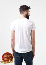 Load image into Gallery viewer, Comfort Tee in White Linen - thangtv01737 (4517930041403)