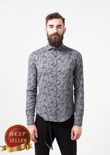 Load image into Gallery viewer, Western Arkansas Button-Up in Grey Floral - thangtv01737 (4517925093435)