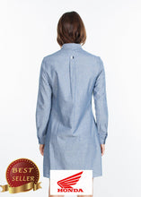 Load image into Gallery viewer, Chambray Shirtdress in Blue - thangtv01737 (4517899141179)