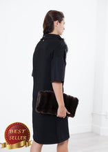 Load image into Gallery viewer, Ostrich Plume Dress in Black - thangtv01737 (4517899468859)