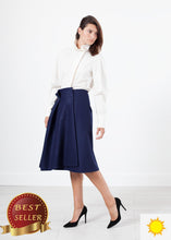 Load image into Gallery viewer, Full Collar Poplin Blouse in Off White - thangtv01737 (4517892980795)
