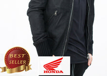 Load image into Gallery viewer, Broken Leather Bomber in Black - thangtv01737 (4517901598779)