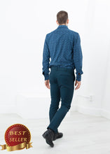 Load image into Gallery viewer, Diamond Weave Trouser in Sky - thangtv01737 (4517910675515)