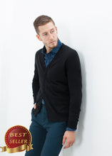 Load image into Gallery viewer, Hidden Placket Cardigan in Black - thangtv01737 (4517904121915)