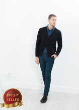 Load image into Gallery viewer, Hidden Placket Cardigan in Black - thangtv01737 (4517904121915)