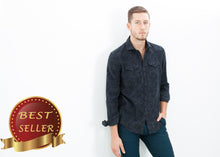 Load image into Gallery viewer, Western Arkansas Button-Up in Dark Hash Floral - thangtv01737 (4517888098363)