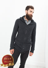 Load image into Gallery viewer, Pill Zip Sweater in Anthracite - thangtv01737 (4517902811195)