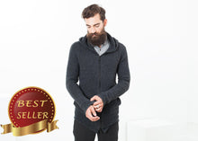 Load image into Gallery viewer, Pill Zip Sweater in Anthracite - thangtv01737 (4517902811195)