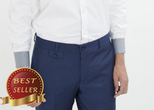Load image into Gallery viewer, Sheridan Trouser in Blue - thangtv01737 (4517915164731)