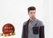 Load image into Gallery viewer, Crazy Mallory Jacket in Blue Mix - thangtv01737 (4517895209019)