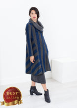 Load image into Gallery viewer, Petale Coat in Silver/Blue - thangtv01737 (4517915787323)