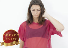 Load image into Gallery viewer, Mesh Over Dress in Pink - thangtv01737 (4517905727547)