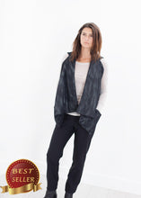 Load image into Gallery viewer, Quilted Mesh Waistcoat in Black/White - thangtv01737 (4517906448443)