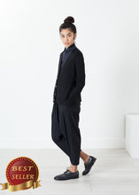 Load image into Gallery viewer, Square Cardigan in Black - thangtv01737 (4517923815483)