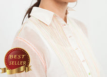 Load image into Gallery viewer, Sheer Rainbow Blouse in White - thangtv01737 (4517932236859)