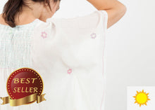 Load image into Gallery viewer, Floral Tent Dress in White - thangtv01737 (4517932531771)