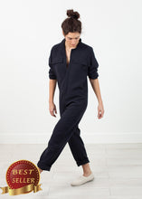 Load image into Gallery viewer, Worker Jumpsuit in Navy - thangtv01737 (4517938987067)