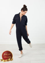 Load image into Gallery viewer, Worker Jumpsuit in Navy - thangtv01737 (4517938987067)