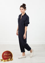 Load image into Gallery viewer, Worker Jumpsuit in Navy - thangtv01737 (4517938987067)