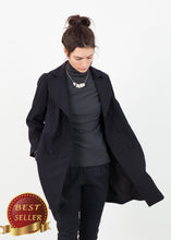 Load image into Gallery viewer, Day Coat in Navy - thangtv01737 (4517938692155)