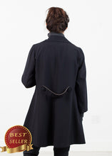 Load image into Gallery viewer, Day Coat in Navy - thangtv01737 (4517938692155)