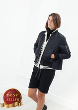 Load image into Gallery viewer, Swing Bomber in Black - thangtv01737 (4517906612283)