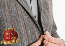 Load image into Gallery viewer, Watercolor Sport Jacket in Brown/Blue - thangtv01737 (4517910904891)