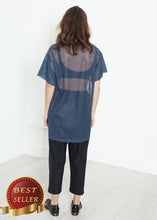 Load image into Gallery viewer, Mesh Over Dress in Navy - thangtv01737 (4517905956923)