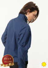 Load image into Gallery viewer, Full Collar Poplin Blouse in Navy - thangtv01737 (4517893210171)