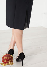 Load image into Gallery viewer, Pearl Fastened Dress in Cream/Black - thangtv01737 (4517930532923)