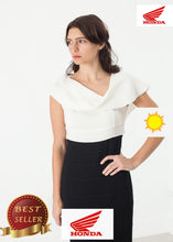 Load image into Gallery viewer, Asymmetric Dress in Cream/Black - thangtv01737 (4517878366267)