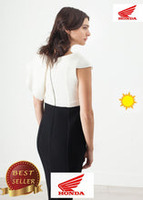 Load image into Gallery viewer, Asymmetric Dress in Cream/Black - thangtv01737 (4517878366267)