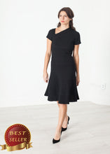 Load image into Gallery viewer, Lined Silhouette Dress in Black - thangtv01737 (4517930303547)