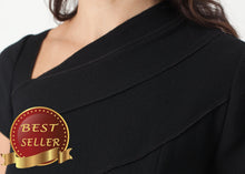 Load image into Gallery viewer, Lined Silhouette Dress in Black - thangtv01737 (4517930303547)