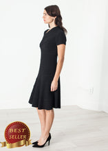 Load image into Gallery viewer, Lined Silhouette Dress in Black - thangtv01737 (4517930303547)