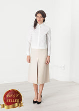 Load image into Gallery viewer, Tulle Pleat Skirt in Cream - thangtv01737 (4517886951483)