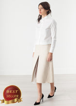 Load image into Gallery viewer, Tulle Pleat Skirt in Cream - thangtv01737 (4517886951483)