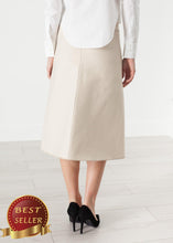 Load image into Gallery viewer, Tulle Pleat Skirt in Cream - thangtv01737 (4517886951483)