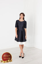 Load image into Gallery viewer, Tie Dress in Navy - thangtv01737 (4517927059515)