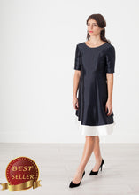 Load image into Gallery viewer, Tie Dress in Navy - thangtv01737 (4517927059515)