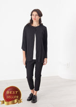 Load image into Gallery viewer, Unbalanced Cardigan in Black - thangtv01737 (4517884461115)