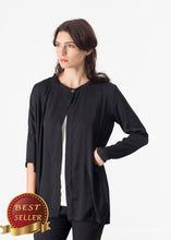 Load image into Gallery viewer, Unbalanced Cardigan in Black - thangtv01737 (4517884461115)