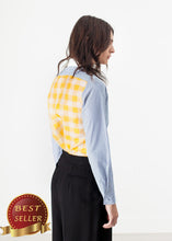 Load image into Gallery viewer, Longsleeve Blouse in Blue Stripe - thangtv01737 (4517927518267)