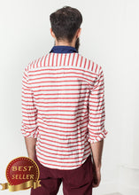 Load image into Gallery viewer, Luke Shirt in Red Stripe - thangtv01737 (4517892456507)